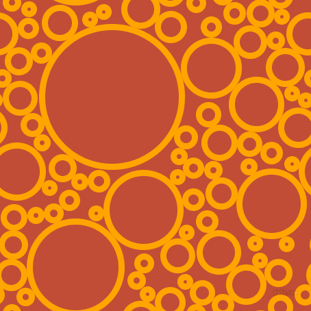 bubbles, circles, sponge, big, medium, small, 9 pixel line width, Orange and Grenadier circles bubbles sponge soap seamless tileable