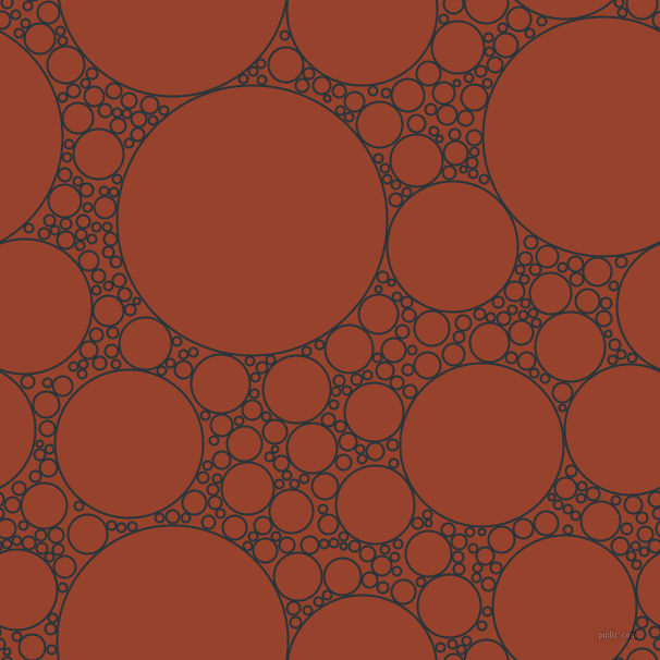 bubbles, circles, sponge, big, medium, small, 2 pixel line width, Oxford Blue and Tia Maria circles bubbles sponge soap seamless tileable