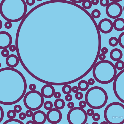 bubbles, circles, sponge, big, medium, small, 9 pixel line width, Palatinate Purple and Sky Blue circles bubbles sponge soap seamless tileable