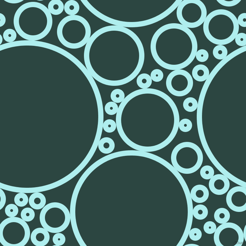bubbles, circles, sponge, big, medium, small, 17 pixel line width, Pale Turquoise and Gable Green circles bubbles sponge soap seamless tileable