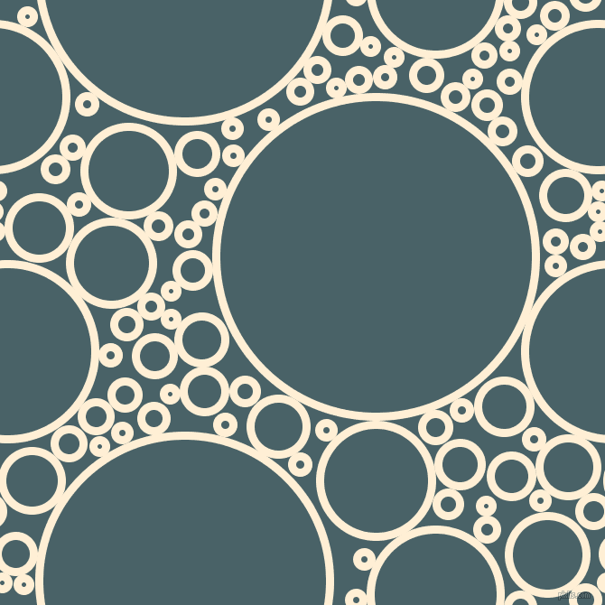 bubbles, circles, sponge, big, medium, small, 9 pixel line width, Papaya Whip and Smalt Blue circles bubbles sponge soap seamless tileable