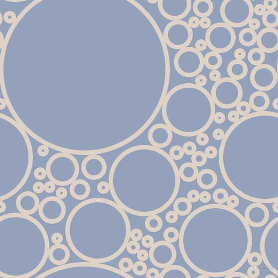 bubbles, circles, sponge, big, medium, small, 9 pixel line width, Pearl Bush and Rock Blue circles bubbles sponge soap seamless tileable