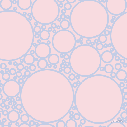bubbles, circles, sponge, big, medium, small, 5 pixel line width, Periwinkle and Carousel Pink circles bubbles sponge soap seamless tileable