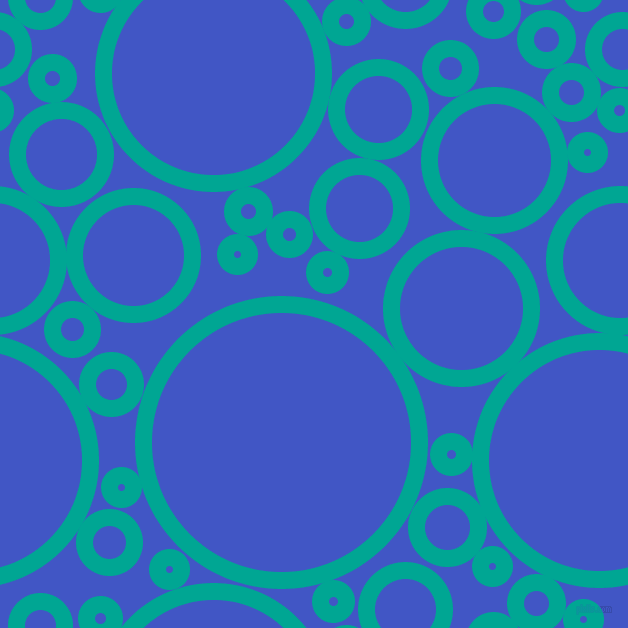 bubbles, circles, sponge, big, medium, small, 17 pixel line width, Persian Green and Free Speech Blue circles bubbles sponge soap seamless tileable
