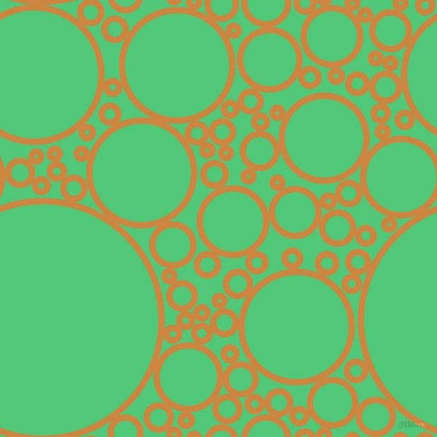 bubbles, circles, sponge, big, medium, small, 9 pixel line width, Peru and Emerald circles bubbles sponge soap seamless tileable