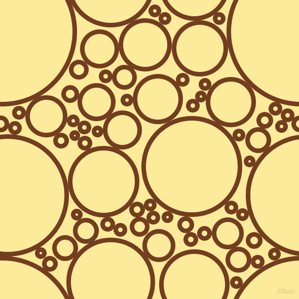 bubbles, circles, sponge, big, medium, small, 9 pixel line width, Peru Tan and Drover circles bubbles sponge soap seamless tileable