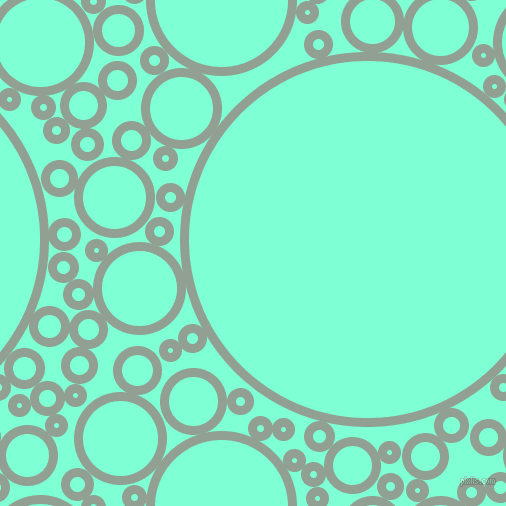 bubbles, circles, sponge, big, medium, small, 9 pixel line width, Pewter and Aquamarine circles bubbles sponge soap seamless tileable