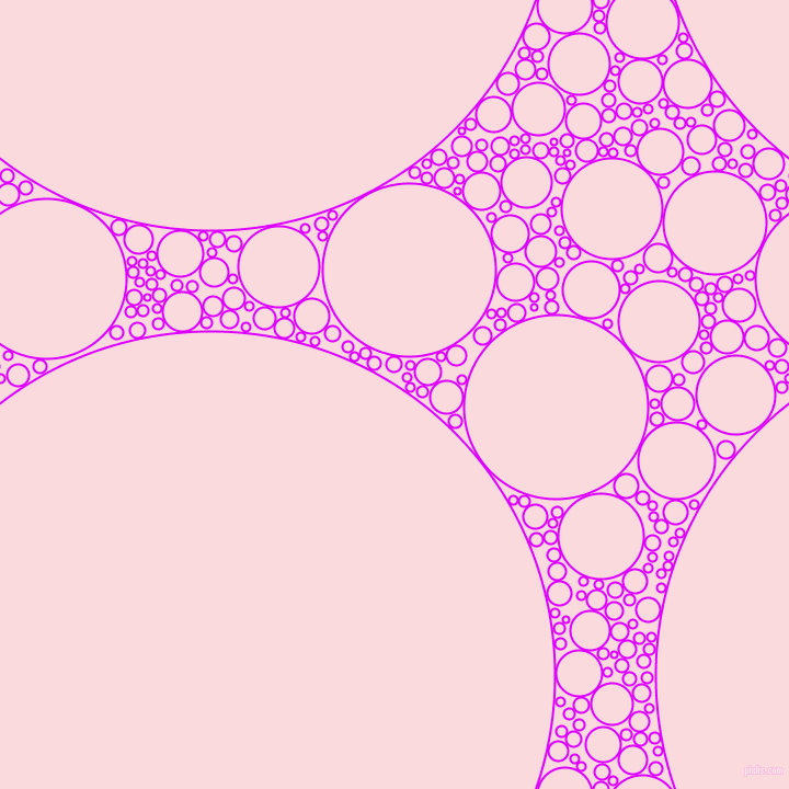 bubbles, circles, sponge, big, medium, small, 2 pixel line width, Psychedelic Purple and Pale Pink circles bubbles sponge soap seamless tileable