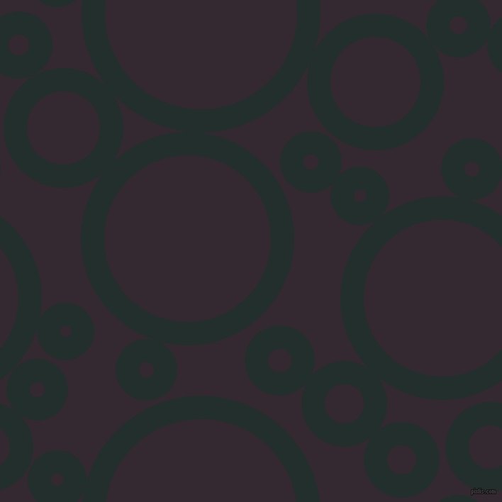 bubbles, circles, sponge, big, medium, small, 33 pixel line width, Racing Green and Melanzane circles bubbles sponge soap seamless tileable