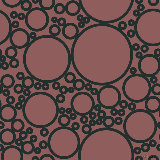 bubbles, circles, sponge, big, medium, small, 9 pixel line width, Racing Green and Rose Taupe circles bubbles sponge soap seamless tileable