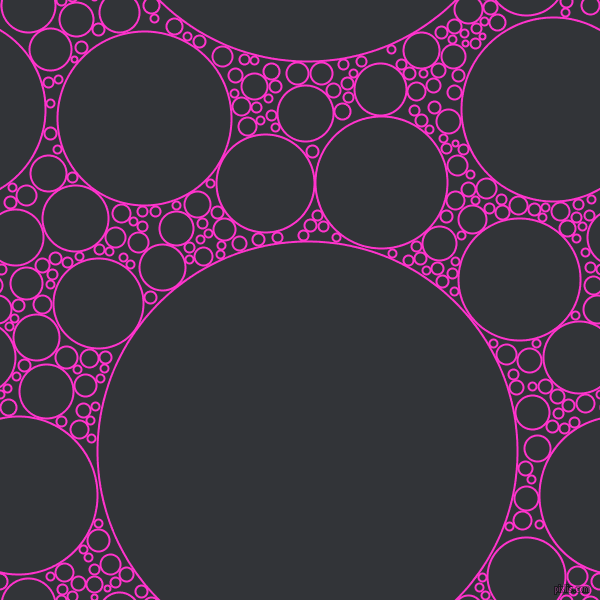 bubbles, circles, sponge, big, medium, small, 2 pixel line width, Razzle Dazzle Rose and Ebony Clay circles bubbles sponge soap seamless tileable