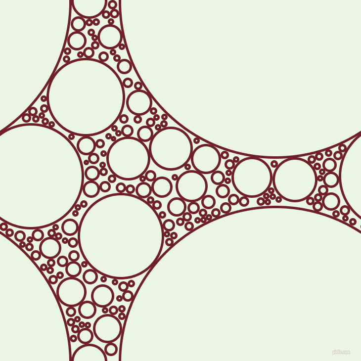 bubbles, circles, sponge, big, medium, small, 5 pixel line width, Red Berry and Panache circles bubbles sponge soap seamless tileable
