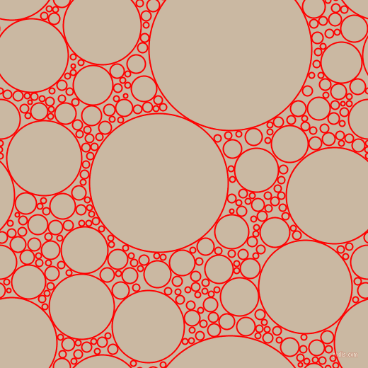bubbles, circles, sponge, big, medium, small, 2 pixel line width, Red and Grain Brown circles bubbles sponge soap seamless tileable