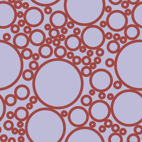 bubbles, circles, sponge, big, medium, small, 9 pixel line width, Roof Terracotta and Lavender Grey circles bubbles sponge soap seamless tileable