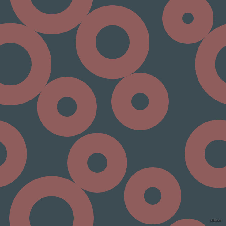 bubbles, circles, sponge, big, medium, small, 65 pixel line width, Rose Taupe and Atomic circles bubbles sponge soap seamless tileable
