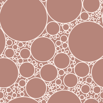 bubbles, circles, sponge, big, medium, small, 3 pixel line width, Rose White and Brandy Rose circles bubbles sponge soap seamless tileable