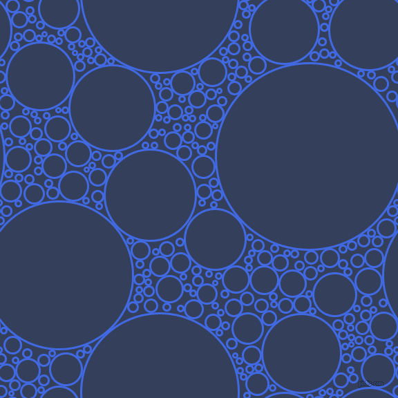 bubbles, circles, sponge, big, medium, small, 3 pixel line width, Royal Blue and Gulf Blue circles bubbles sponge soap seamless tileable
