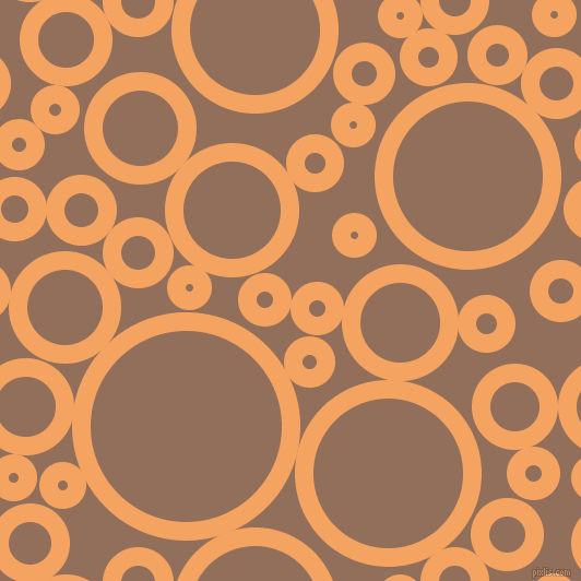bubbles, circles, sponge, big, medium, small, 17 pixel line width, Sandy Brown and Beaver circles bubbles sponge soap seamless tileable