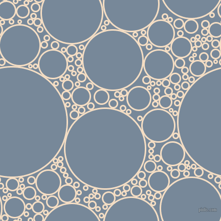 bubbles, circles, sponge, big, medium, small, 3 pixel line width, Sazerac and Light Slate Grey circles bubbles sponge soap seamless tileable