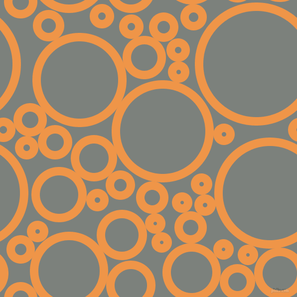 bubbles, circles, sponge, big, medium, small, 17 pixel line width, Sea Buckthorn and Boulder circles bubbles sponge soap seamless tileable