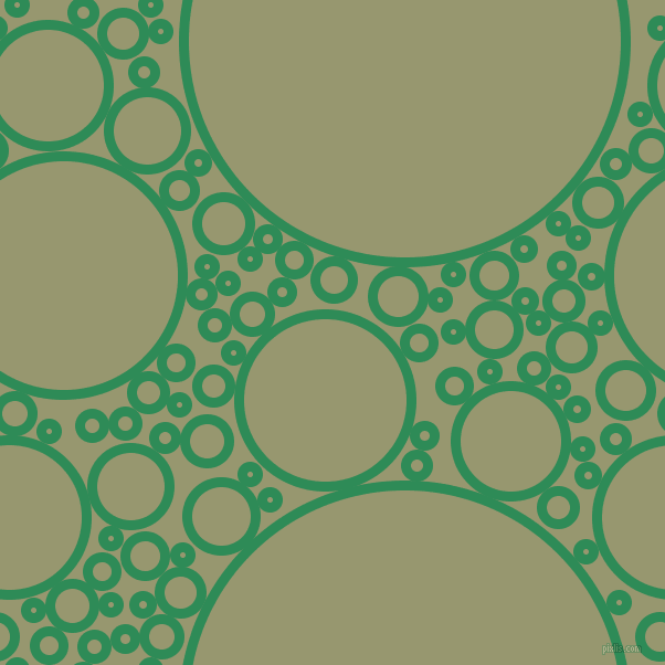 bubbles, circles, sponge, big, medium, small, 9 pixel line width, Sea Green and Malachite Green circles bubbles sponge soap seamless tileable