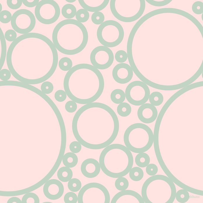 bubbles, circles, sponge, big, medium, small, 17 pixel line width, Sea Mist and Misty Rose circles bubbles sponge soap seamless tileable