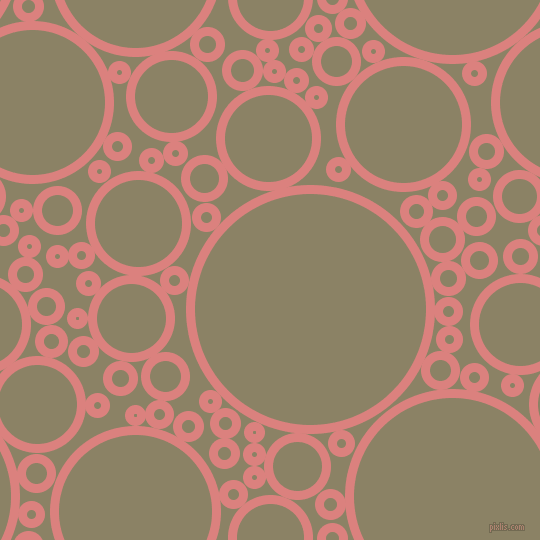 bubbles, circles, sponge, big, medium, small, 9 pixel line width, Sea Pink and Granite Green circles bubbles sponge soap seamless tileable