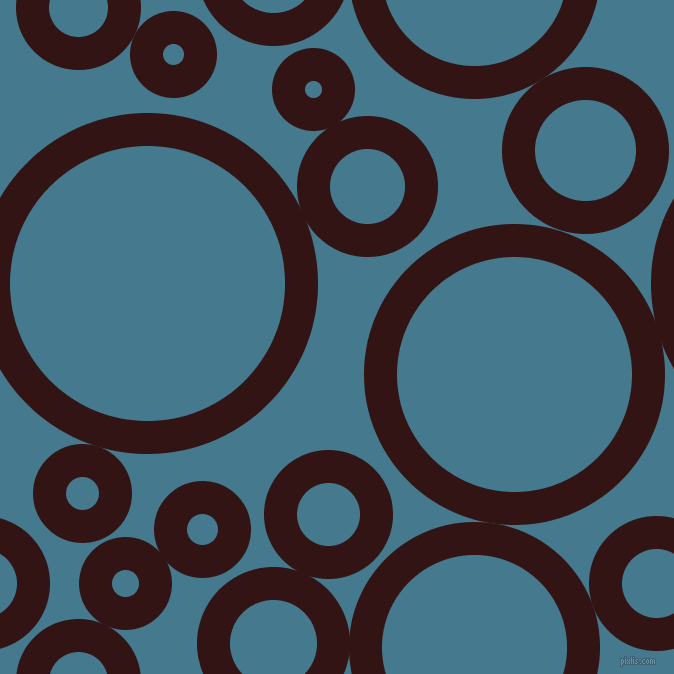 bubbles, circles, sponge, big, medium, small, 33 pixel line width, Seal Brown and Jelly Bean circles bubbles sponge soap seamless tileable