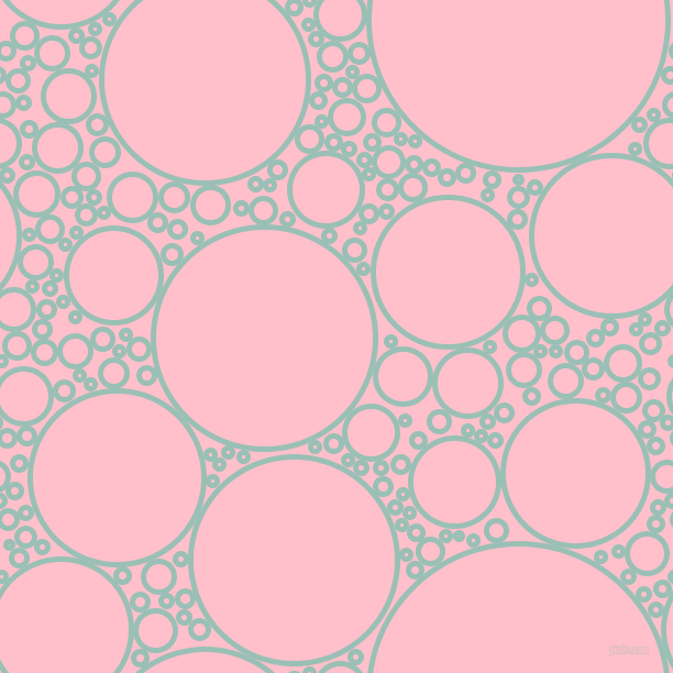 bubbles, circles, sponge, big, medium, small, 5 pixel line width, Shadow Green and Pink circles bubbles sponge soap seamless tileable