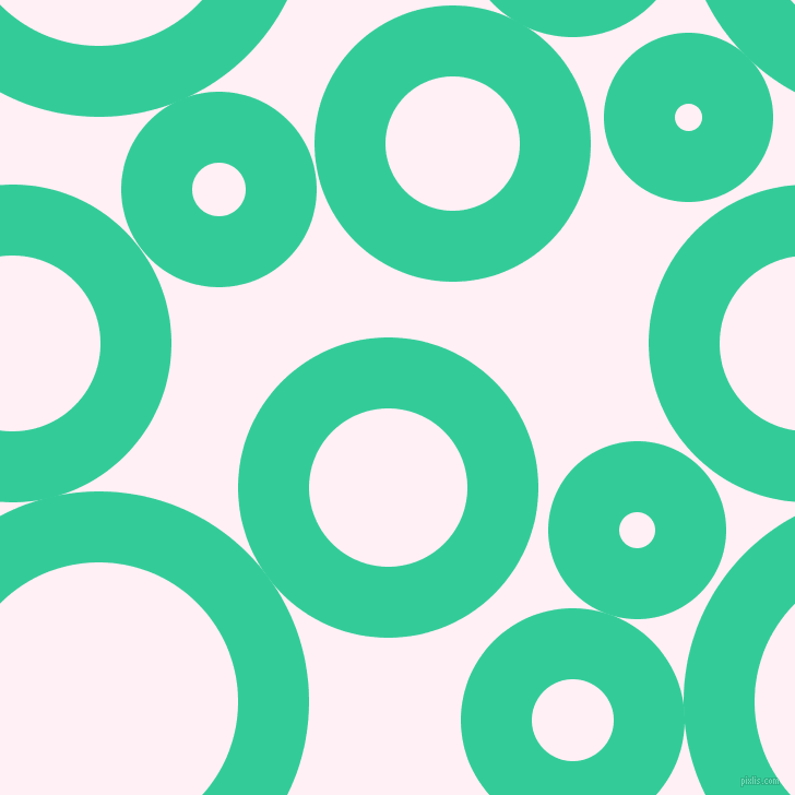 bubbles, circles, sponge, big, medium, small, 65 pixel line width, Shamrock and Lavender Blush circles bubbles sponge soap seamless tileable