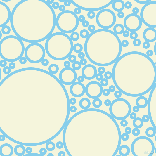 bubbles, circles, sponge, big, medium, small, 9 pixel line width, Sky Blue and Beige circles bubbles sponge soap seamless tileable
