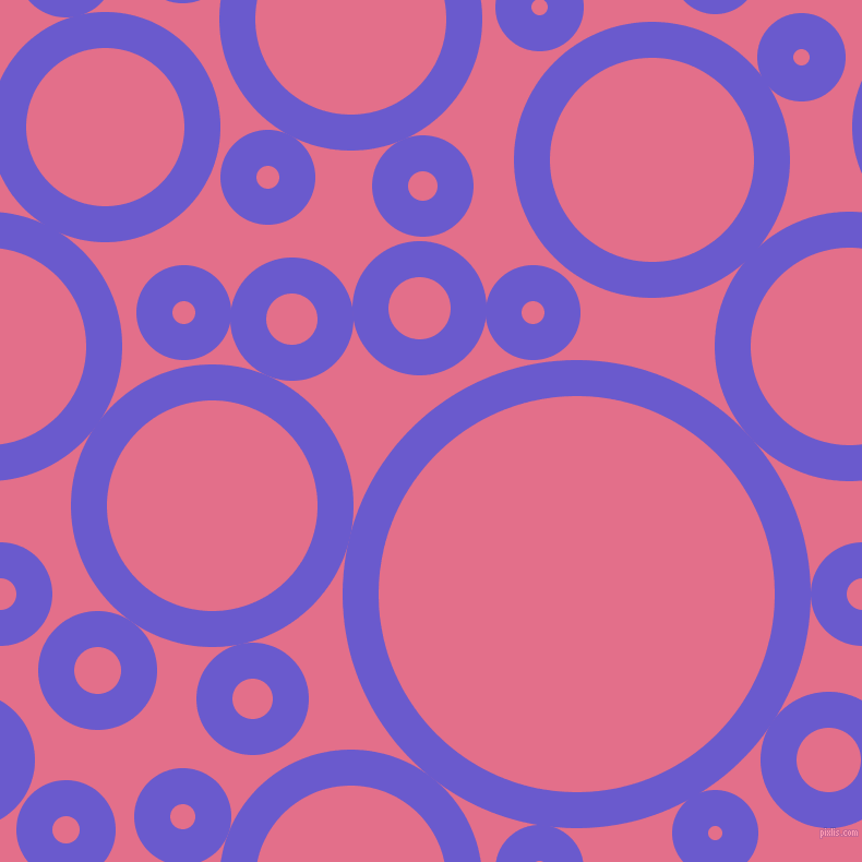 bubbles, circles, sponge, big, medium, small, 33 pixel line width, Slate Blue and Deep Blush circles bubbles sponge soap seamless tileable