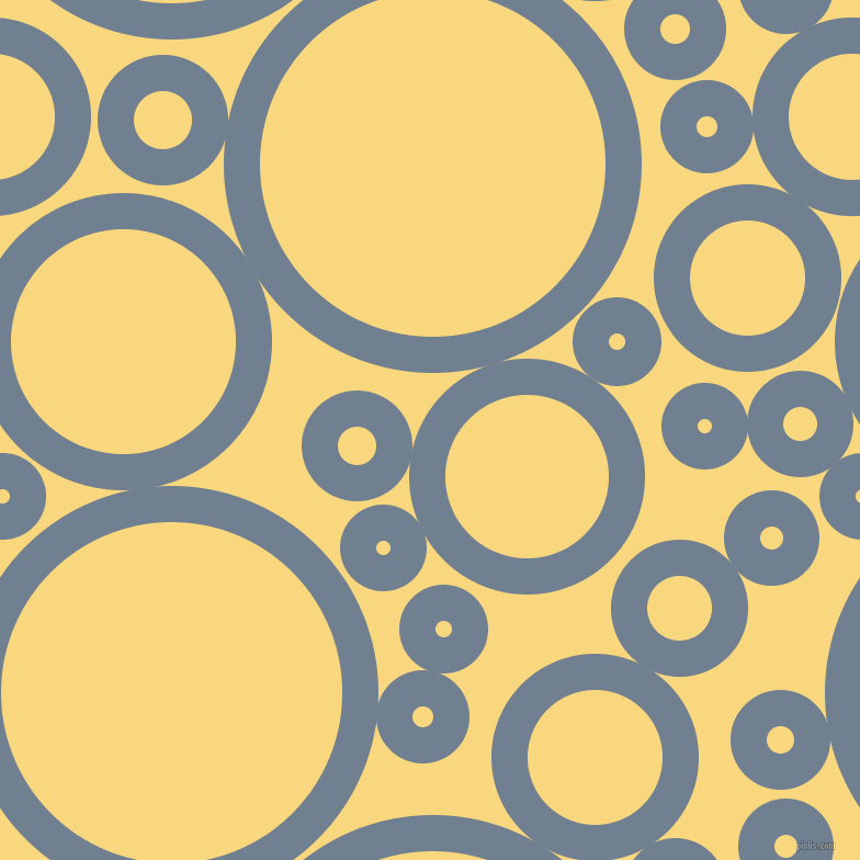 bubbles, circles, sponge, big, medium, small, 33 pixel line width, Slate Grey and Golden Glow circles bubbles sponge soap seamless tileable
