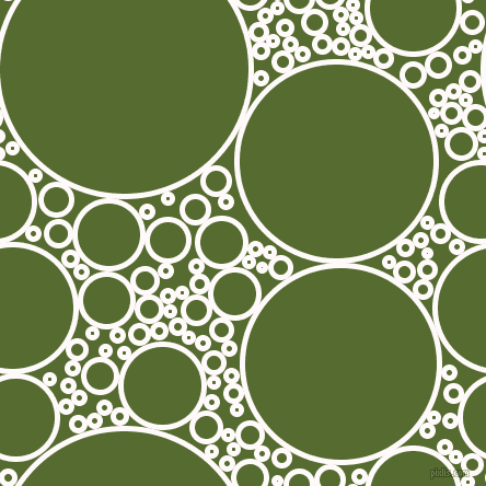 bubbles, circles, sponge, big, medium, small, 5 pixel line widthSnow and Dark Olive Green circles bubbles sponge soap seamless tileable