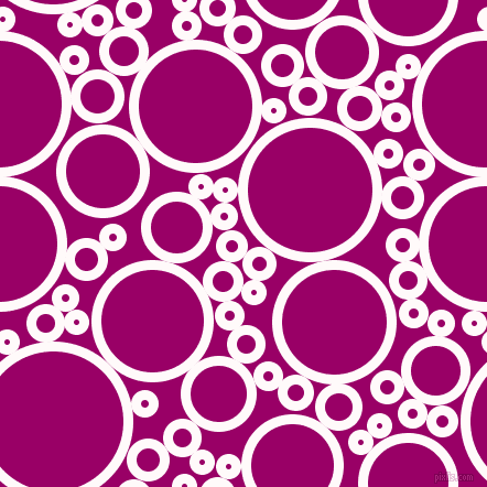 bubbles, circles, sponge, big, medium, small, 9 pixel line width, Snow and Eggplant circles bubbles sponge soap seamless tileable