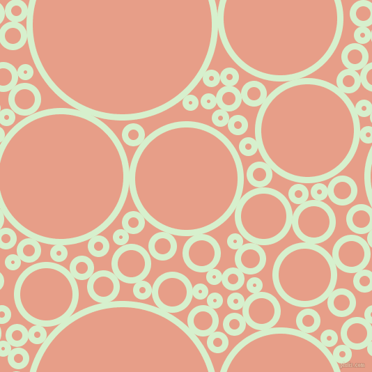bubbles, circles, sponge, big, medium, small, 9 pixel line width, Snowy Mint and Tonys Pink circles bubbles sponge soap seamless tileable