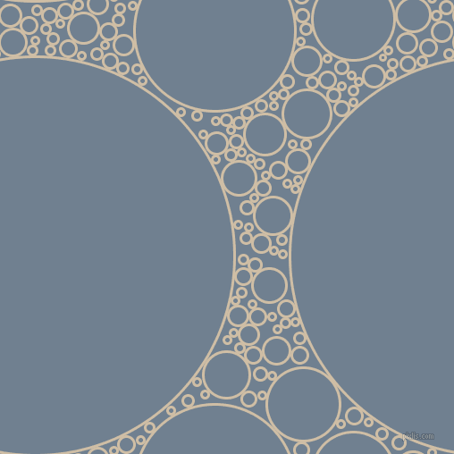 bubbles, circles, sponge, big, medium, small, 3 pixel line width, Soft Amber and Slate Grey circles bubbles sponge soap seamless tileable