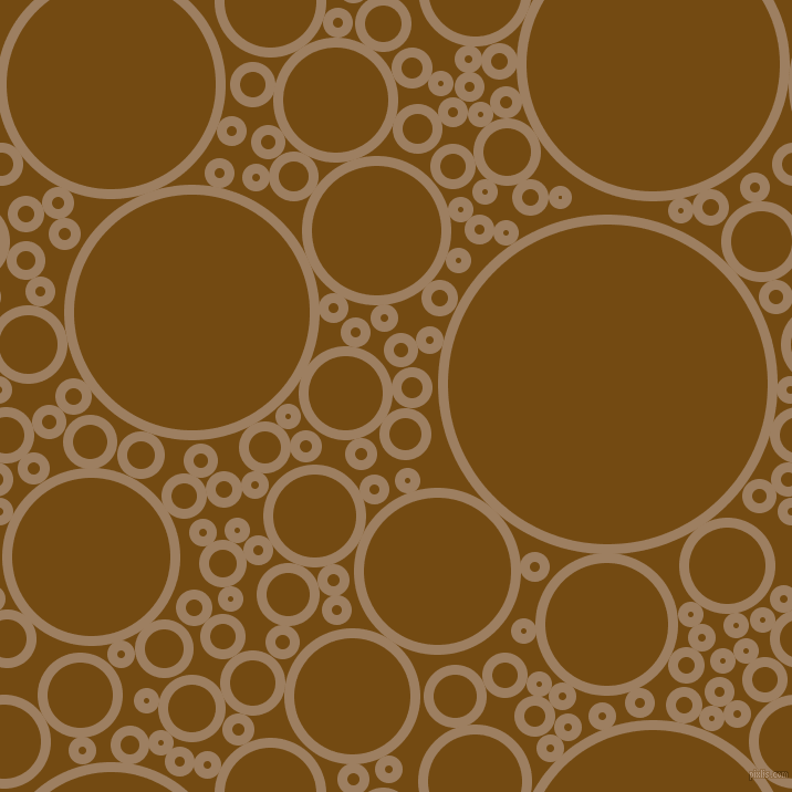 bubbles, circles, sponge, big, medium, small, 9 pixel line width, Sorrell Brown and Raw Umber circles bubbles sponge soap seamless tileable