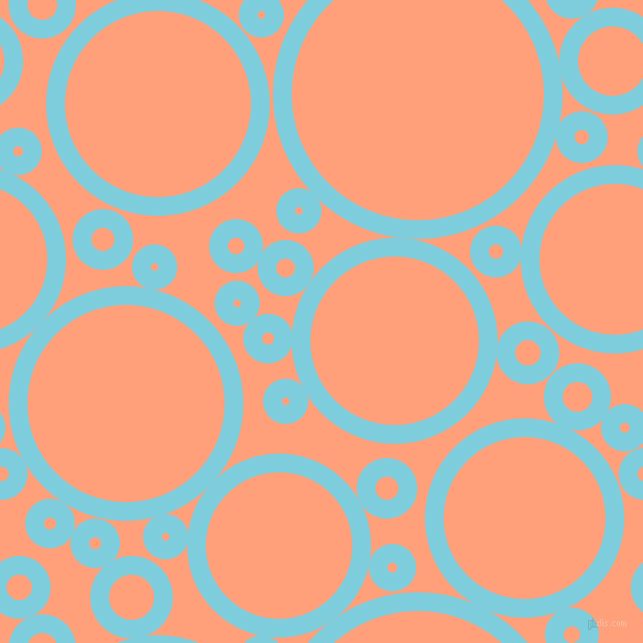 bubbles, circles, sponge, big, medium, small, 17 pixel line widthSpray and Light Salmon circles bubbles sponge soap seamless tileable