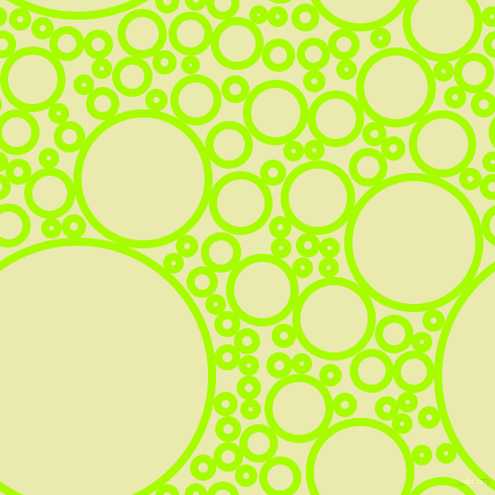 bubbles, circles, sponge, big, medium, small, 9 pixel line width, Spring Bud and Medium Goldenrod circles bubbles sponge soap seamless tileable
