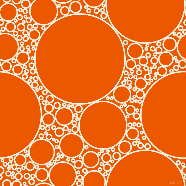 bubbles, circles, sponge, big, medium, small, 5 pixel line width, Sugar Cane and Persimmon circles bubbles sponge soap seamless tileable