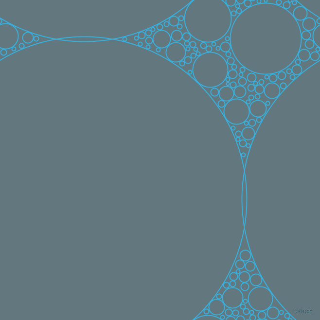 bubbles, circles, sponge, big, medium, small, 2 pixel line width, Summer Sky and Blue Bayoux circles bubbles sponge soap seamless tileable