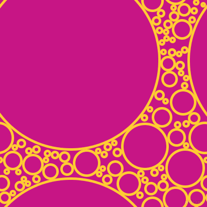 bubbles, circles, sponge, big, medium, small, 5 pixel line widthSunglow and Medium Violet Red circles bubbles sponge soap seamless tileable