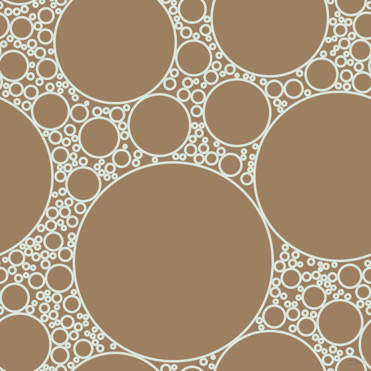 bubbles, circles, sponge, big, medium, small, 5 pixel line width, Swans Down and Sorrell Brown circles bubbles sponge soap seamless tileable
