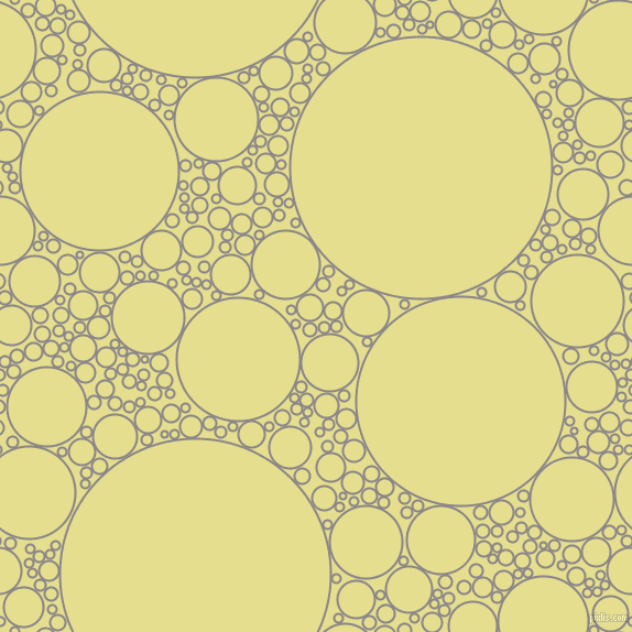 bubbles, circles, sponge, big, medium, small, 2 pixel line width, Taupe Grey and Primrose circles bubbles sponge soap seamless tileable