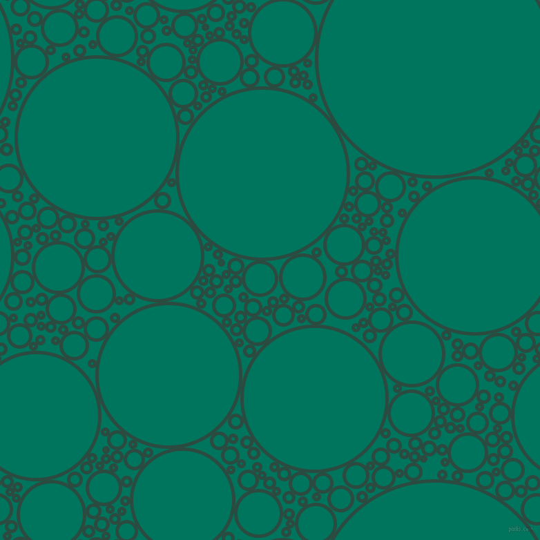 bubbles, circles, sponge, big, medium, small, 5 pixel line width, Te Papa Green and Tropical Rain Forest circles bubbles sponge soap seamless tileable