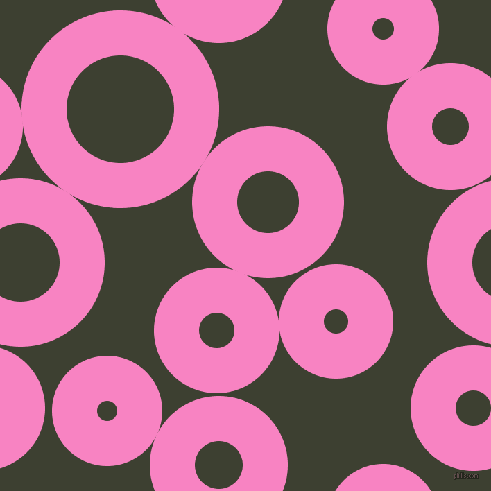 bubbles, circles, sponge, big, medium, small, 65 pixel line width, Tea Rose and Scrub circles bubbles sponge soap seamless tileable
