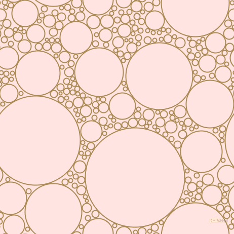 bubbles, circles, sponge, big, medium, small, 2 pixel line width, Teak and Misty Rose circles bubbles sponge soap seamless tileable