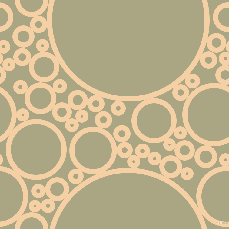 bubbles, circles, sponge, big, medium, small, 17 pixel line width, Tequila and Neutral Green circles bubbles sponge soap seamless tileable