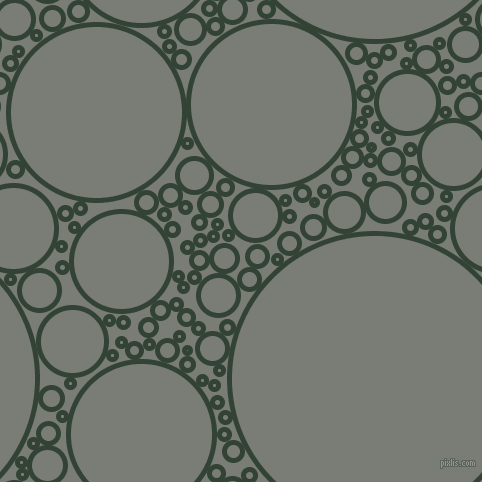 bubbles, circles, sponge, big, medium, small, 5 pixel line width, Timber Green and Gunsmoke circles bubbles sponge soap seamless tileable
